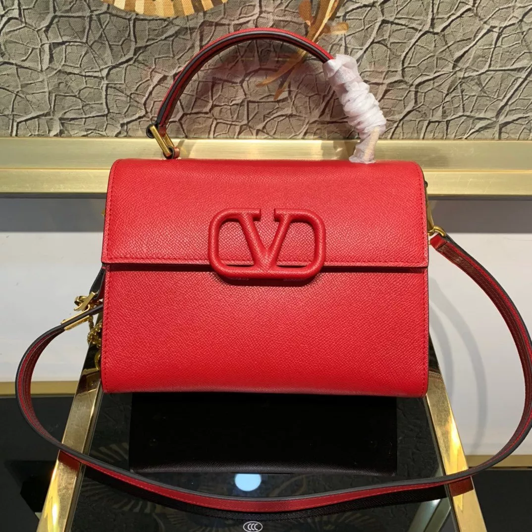 TO VALENTINO SMALL VSLING GRAINY CALFSKIN HANDBAG 0118