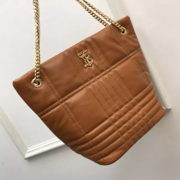 TO BURBERRY Medium Quilted Lambskin Lola Bucket Bag 0120