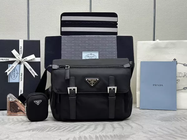 TO PRADA Re-Nylon shoulder bag-27*20.5*12CM 0119