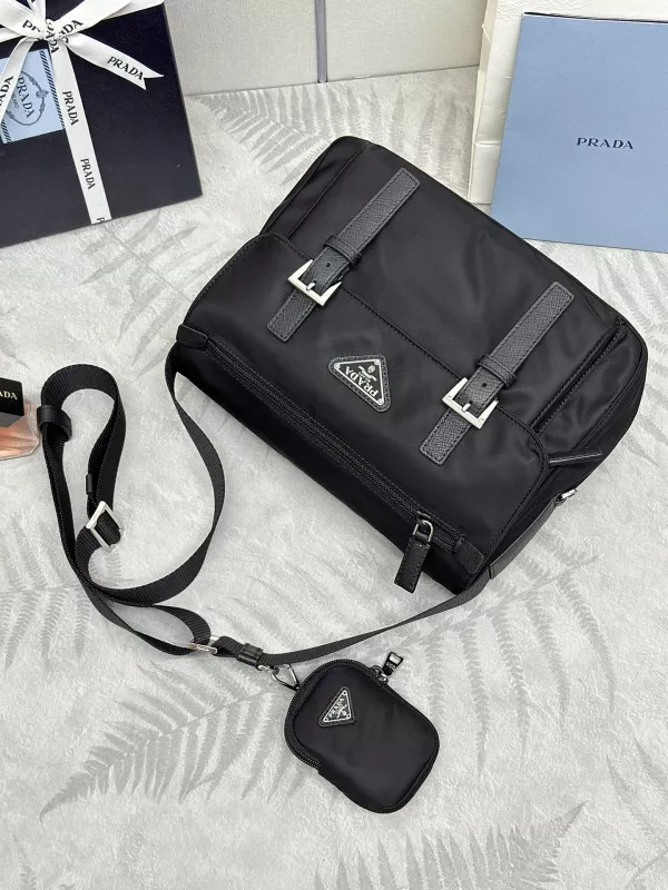 TO PRADA Re-Nylon shoulder bag-27*20.5*12CM 0119