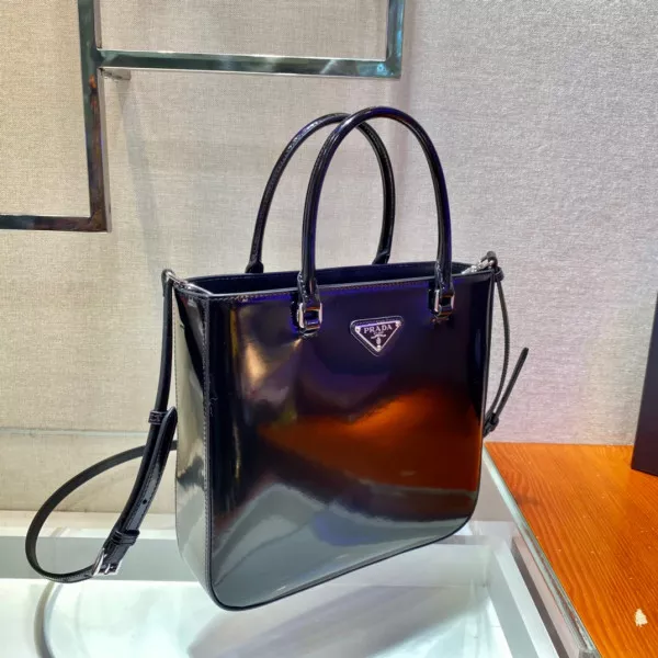 TO PRADA LARGE brushed leather tote 0119