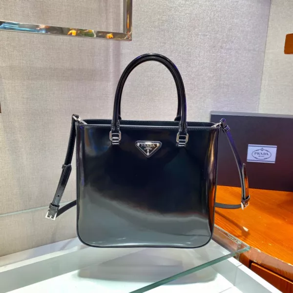 TO PRADA LARGE brushed leather tote 0119