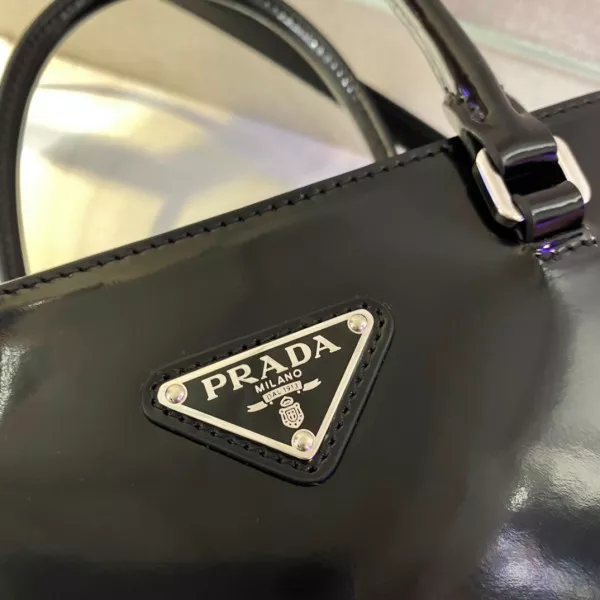 TO PRADA LARGE brushed leather tote 0119