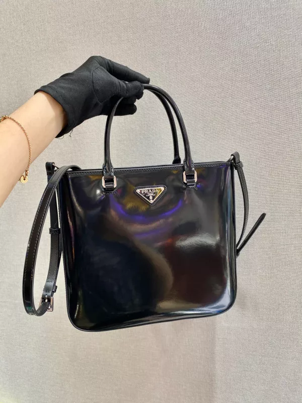 TO PRADA LARGE brushed leather tote 0119