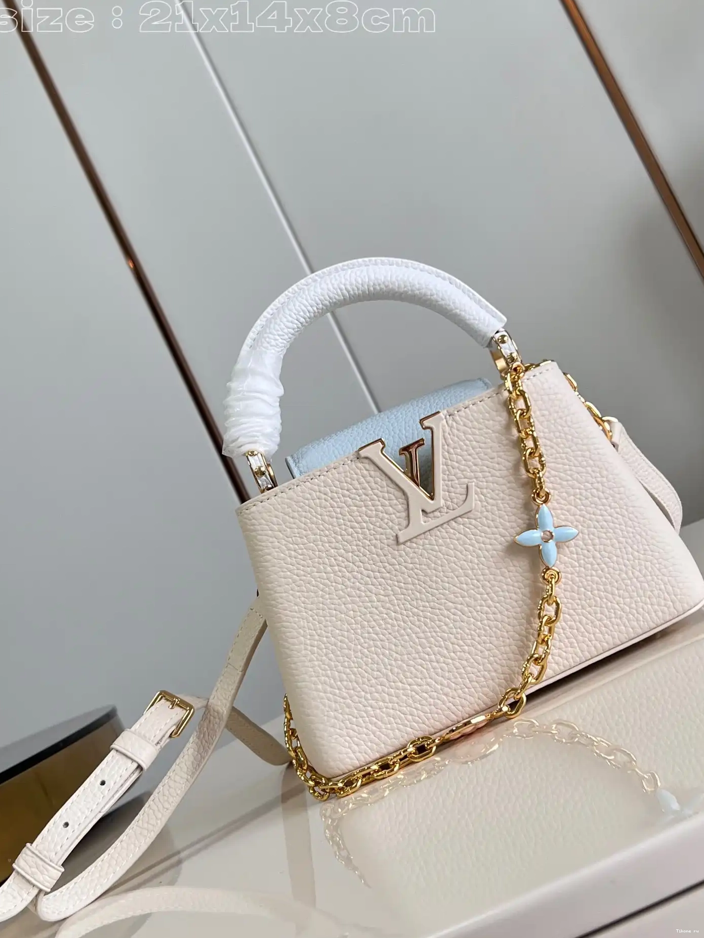 TO CAPUCINES VUITTON LOUIS MINI-21*14*8CM 0211