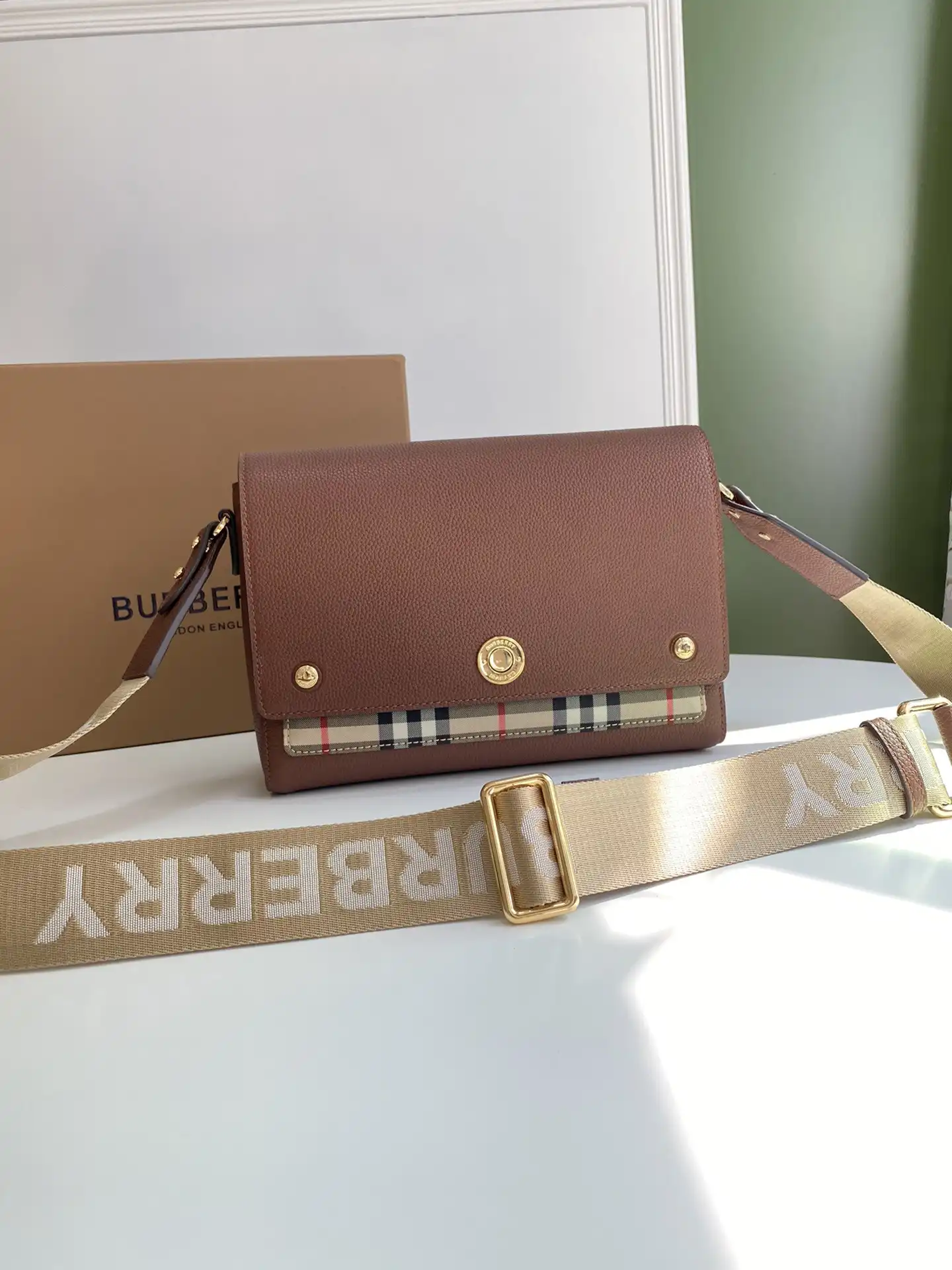 TO BURBERRY Note Crossbody Bag-25-8.5-18cm 0207