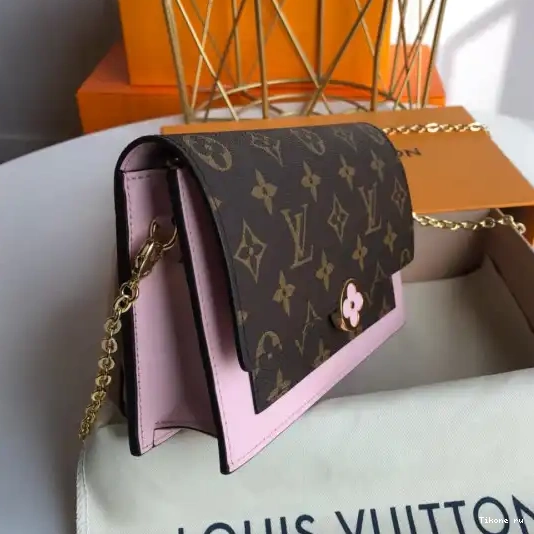 TO LOUIS FLORE VUITTON CHAIN WALLET 0224